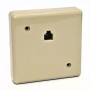 PRIZA TEL.PERETE  inchTELEFONICA inch6P6C GRI