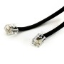 CABLU TEL.6P4C NEGRU - 2M