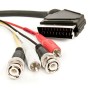 CABLU SCART TATA - 2RCA TATA+2BNC TATA 1.5M
