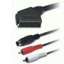 CABLU SCART TATA - S-VHS TATA+2RCA TATA 2M.