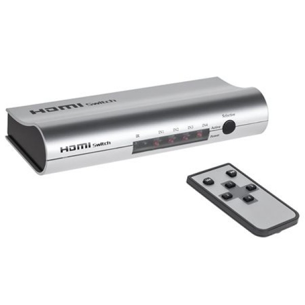 SWITCH HDMI 4 IN 1 OUT CU TELECOMANDA