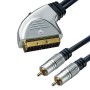 HT CABLU SCART - 2RCA+INTR.GOLD 5M