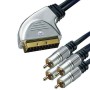 HT CABLU SCART - 4RCA GOLD 1.5M