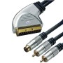 HT CABLU SCART - SVHS+2RCA INTR 3M