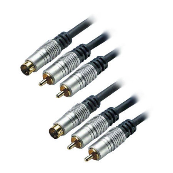 HT CABLU 2RCA & SVHS - 2RCA & SVHS 1.5M