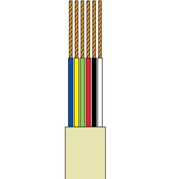 CABLU TEL.PLAT 6 FIRE GRI - 100M