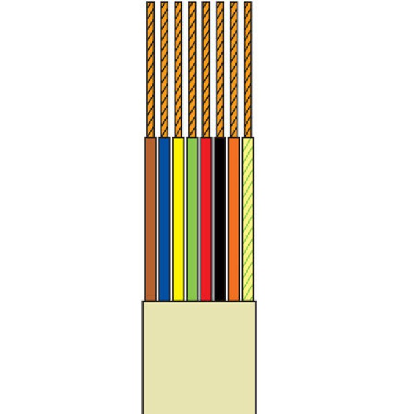 CABLU TELEFONIC 8 FIRE CREM ROLA 50M EDC