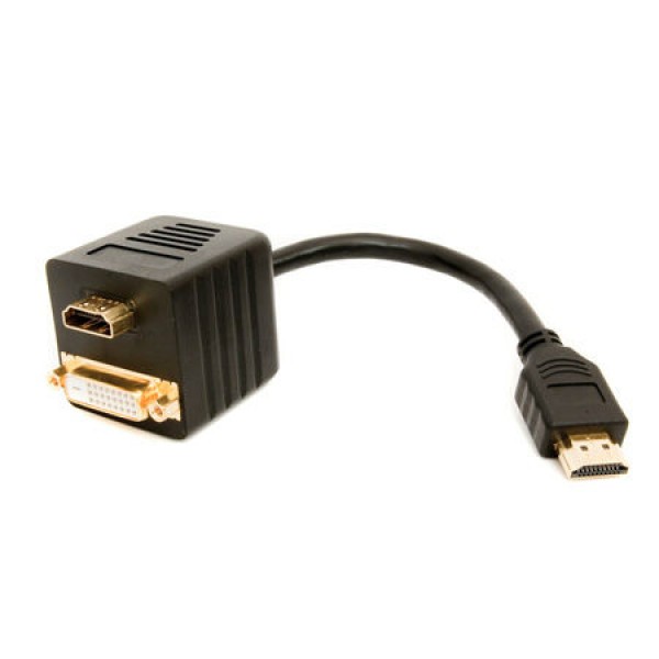 CABLU ADAPTOR HDMI TATA-HDMI SI DVI MAMA 0.2M