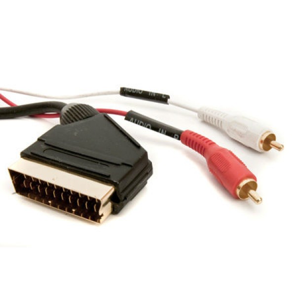 CABLU SCART TATA - 2RCA TATA GOLD 5M