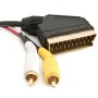 CABLU SCART TATA - 2RCA TATA AUDIO/VIDEO GOLD