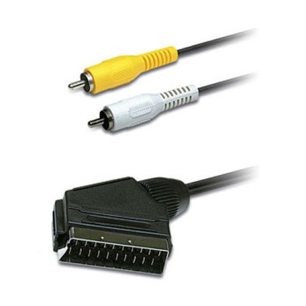 CABLU SCART TATA - 2X RCA TATA 1.5M HEADER ED