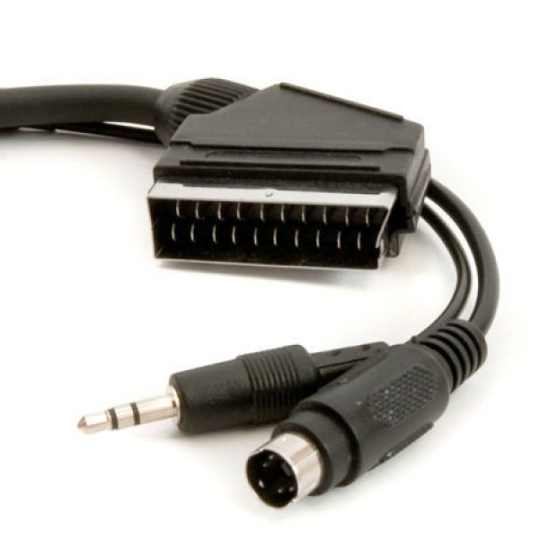 CABLU SCART/SVHS+3.5MM - 1.5M