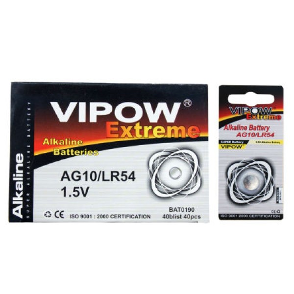 BATERIE VIPOW EXTREME AG10 1 BUC/BLISTER