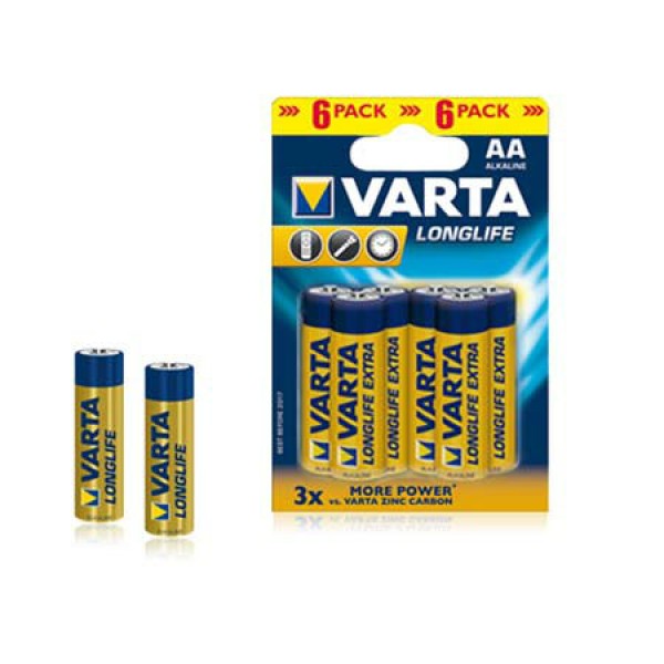 BATERIE ALCALINA LR06 BLISTER 6BUC VARTA LONG BATERIE ALCALINA LR06 BLISTER 6BUC VARTA LONG