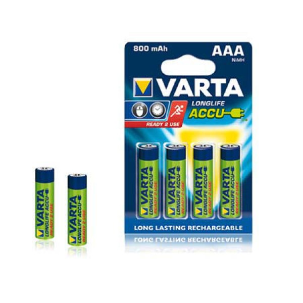 ACUMULATORI AAA 800MAH BLISTER 4 BUC VARTA ACUMULATORI AAA 800MAH BLISTER 4 BUC VARTA