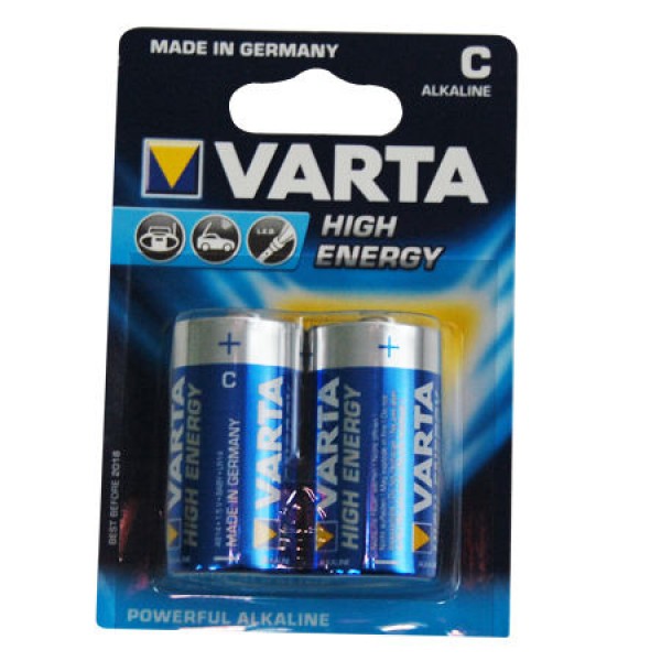 BATERIE ALCALINA LR14 BLISTER 2BUC VARTA HIGH