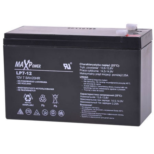 ACUMULATOR STATIONAR SLA 12V 7AH MAXPOWER