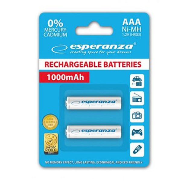 BATERII REINCARCABILE NI-MH AAA R3 1000MAH 2