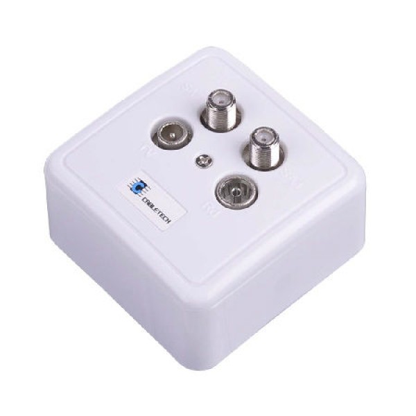 PRIZA RTV-SAT DUBLA CABLETECH