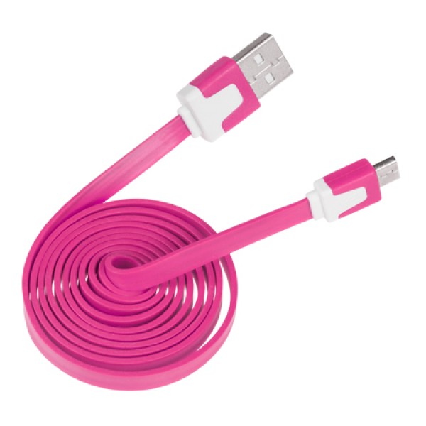CABLU MICRO USB PLAT ROZ