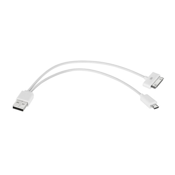 CABLU 2IN1 USB  - LIGHTNING MICRO USB