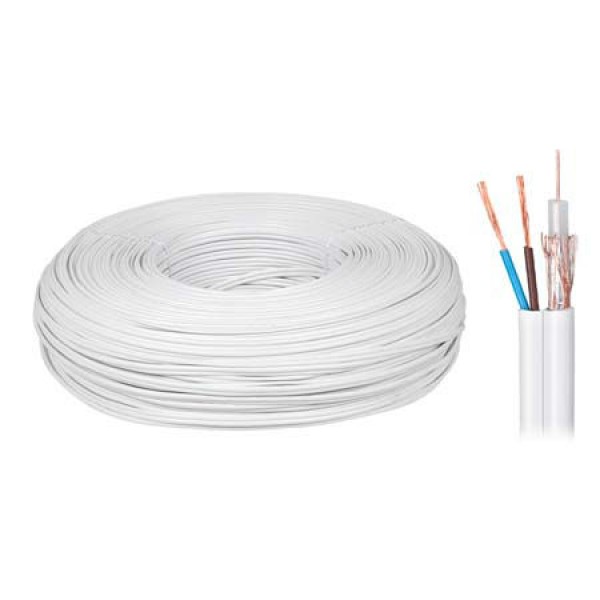 CABLU COAXIAL 75 CU+CU+2X0.5MM CU 200M