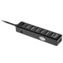 HUB USB 2.0 7 PORTURI ON/OFF QUER