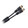 CABLU RF VIDEO NEGRU MUFE AURII CU FILTRU 1.8
