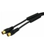 CABLU RF VIDEO NEGRU MUFE AURII CU FILTRU 3M