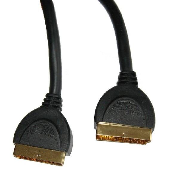 CABLU SCART-SCART 1.5M MUFE AURITE, DUBLU ECR CABLU SCART-SCART 1.5M MUFE AURITE, DUBLU ECR