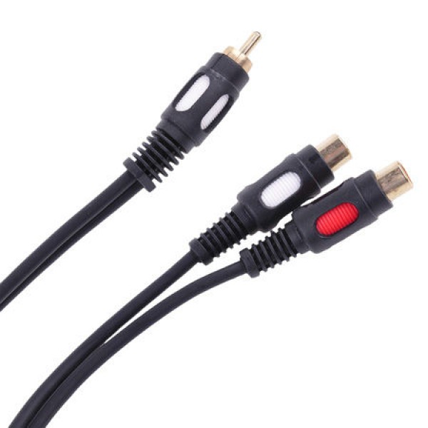 CABLU 1RCA TATA - 2 RCA MAMA 25CM