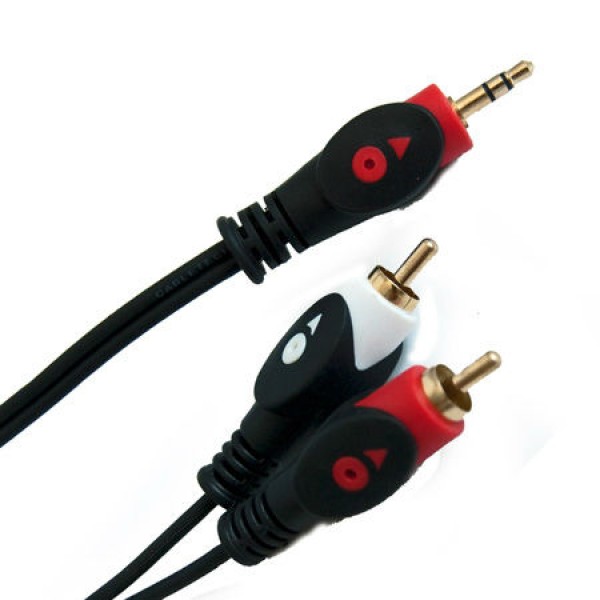 CABLU JACK 3.5 TATA - 2XRCA ECONOMIC 10M