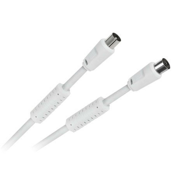 CABLU TV VIDEO CU FILTRE FERITA ALB 1.5M