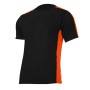 TRICOU BUMBAC MULTICOLOR / NEGRU-PORTOCALIU -