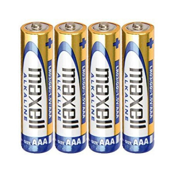 BATERIE ALCALINA LR03 FOLIE 4 BUC MAXELL