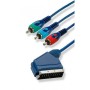 CABLU SCART - 3 RCA RGB 10M EDC
