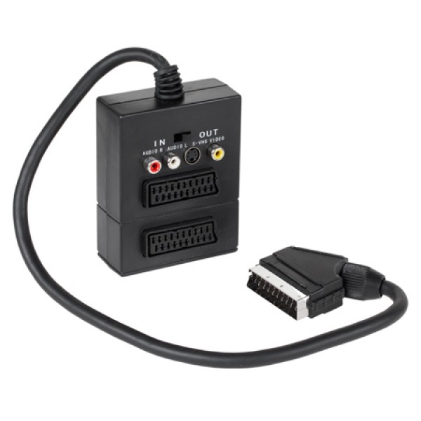 SCART BOX 2XSCART MAMA + 3RCA + SVHS BLISTER