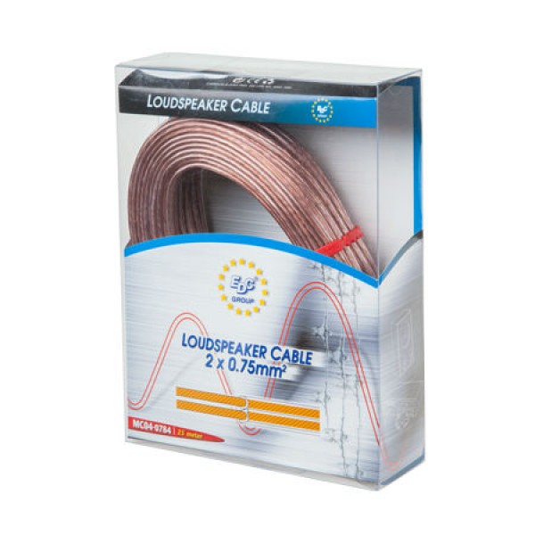 CABLU DIFUZOR TRANSPARENT 2X0.75MM2 25M BLIST