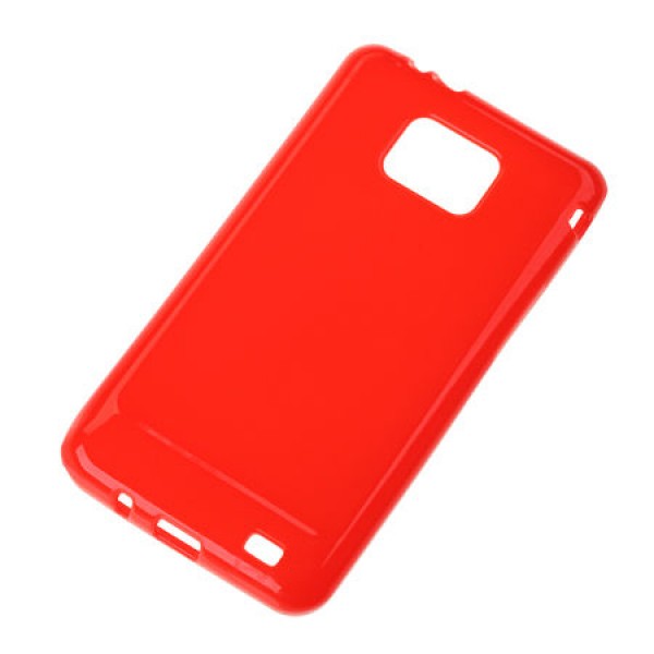 BACK COVER CASE SAMSUNG GALAXY S2 ROSU