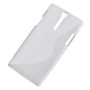 BACK COVER CASE SONY XPERIA S M-LIFE TRANS.