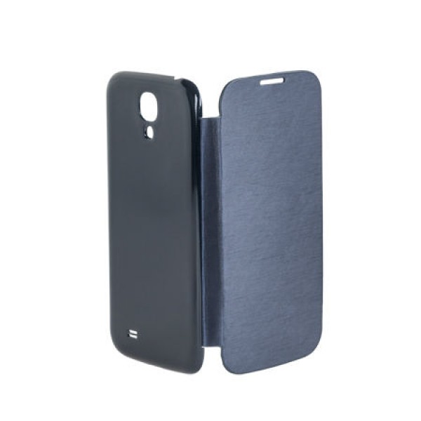 FLIP BOOK COVER CASE GALAXY S4 ALBASTRU