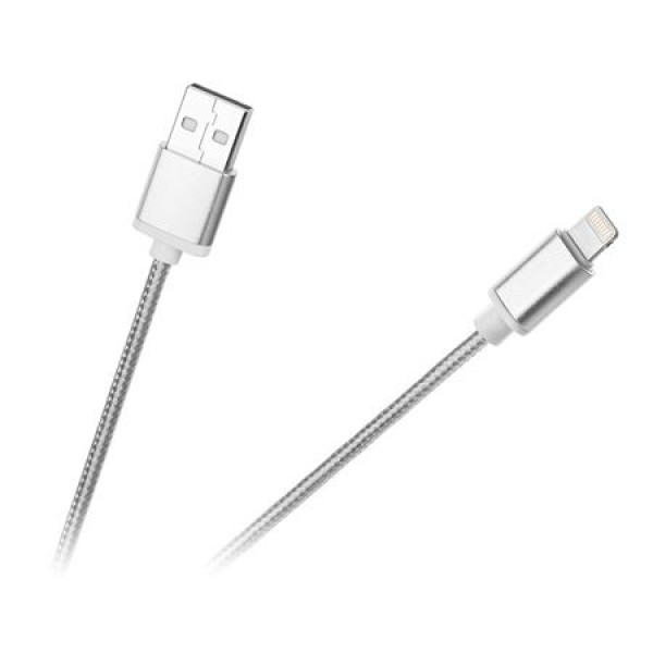 CABLU USB - LIGHTNING APPLE SILVER 1M M-LIFE