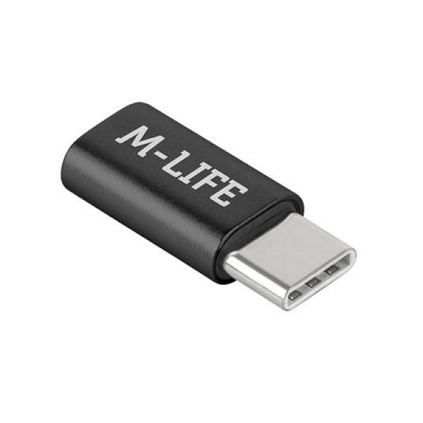 ADAPTOR MICRO USB - USB TIP C M-LIFE ADAPTOR MICRO USB - USB TIP C M-LIFE