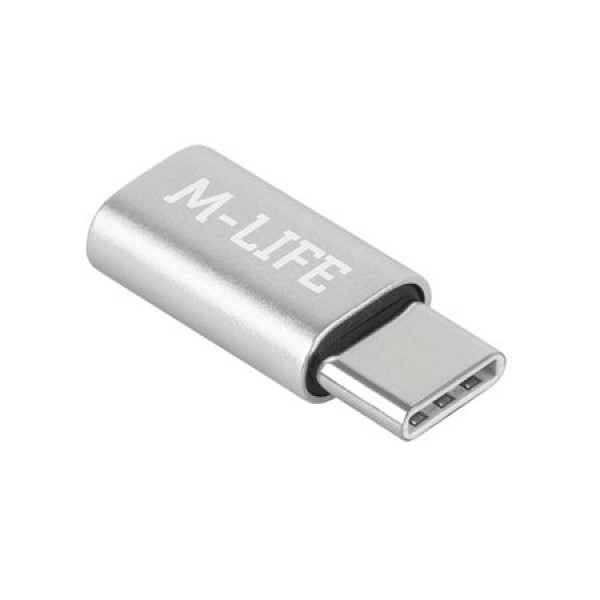 ADAPTOR MICRO USB - USB TIP C M-LIFE ADAPTOR MICRO USB - USB TIP C M-LIFE
