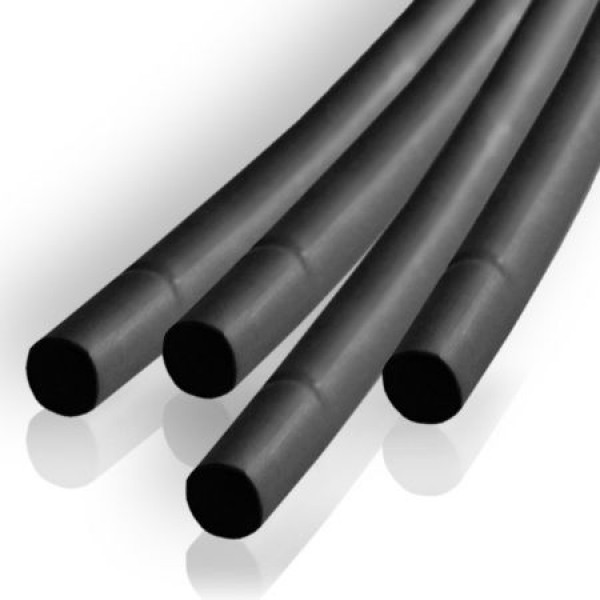 TUB TERMOCONTRACTABIL 1.5MM/1M NEGRU SET 10BU