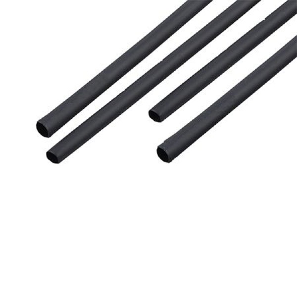 TUB TERMOCONTRACTABIL 10MM/1M NEGRU SET 10 BU