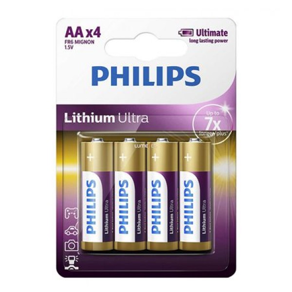 BATERIE ALCALINA LR06 AA LITHIUM ULTRA 4BUC P