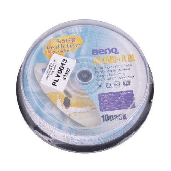 DVD+R BENQ  8,5GB DOUBLE LAYER CAKE 10BUC