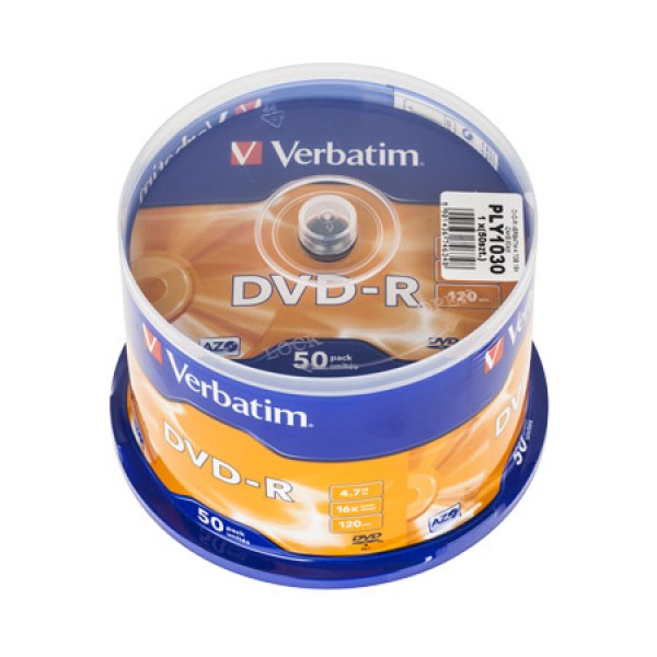 DVD-R VERBATIM 4,7GB 16X SET-50BUC