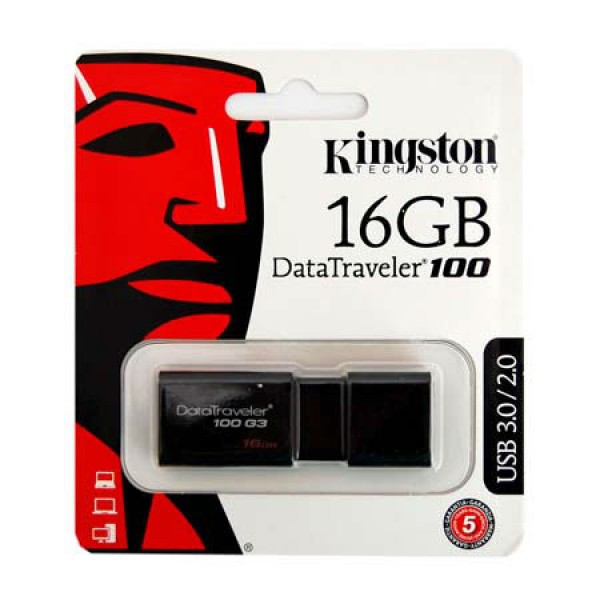 FLASH DRIVE 16GB DT100G3 USB 3.0 KINGSTON